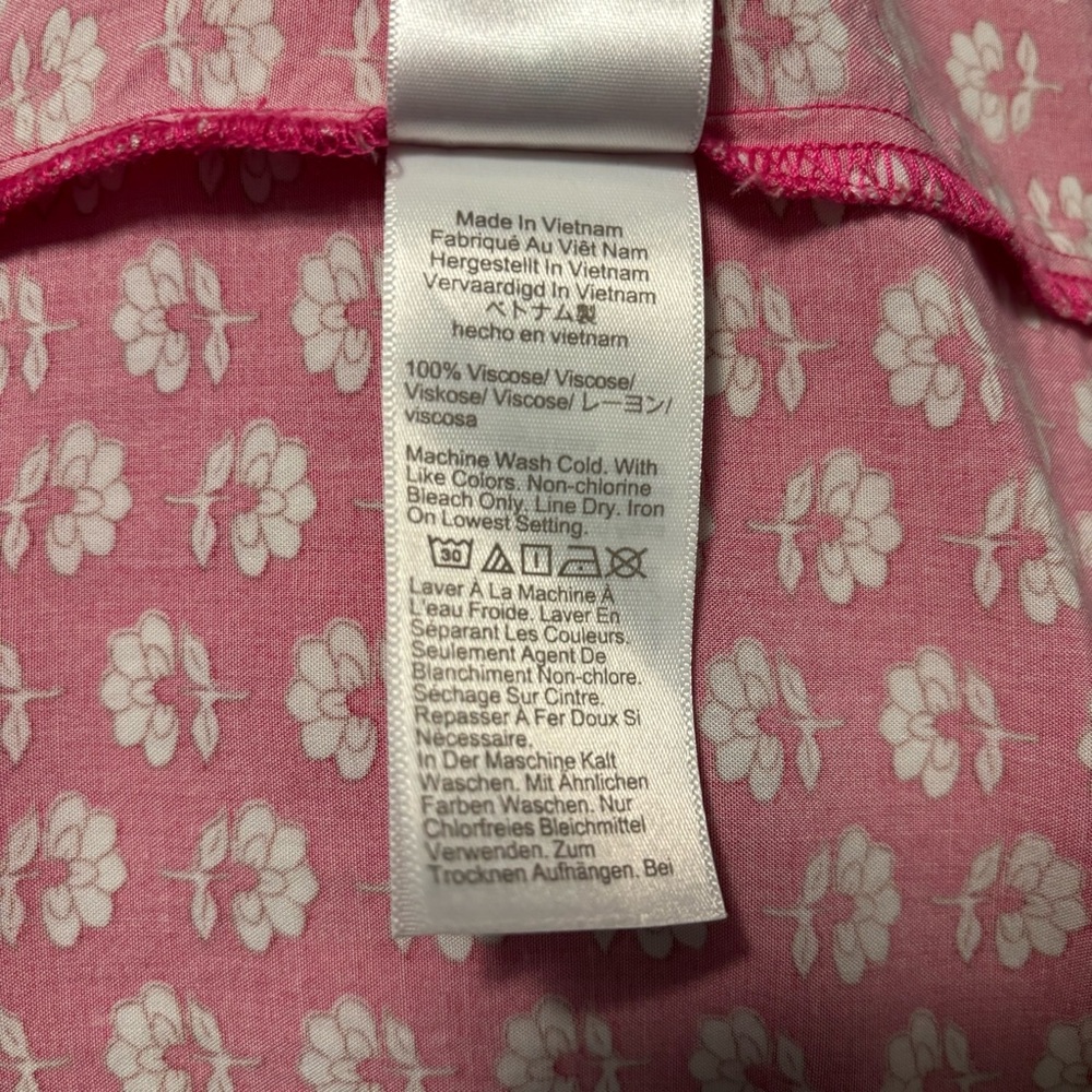 J. Crew Factory Pink Floral Tiered Midi Dress - Picture 8 of 8